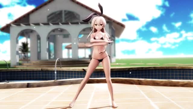 Shimakaze – BBF [MMD R15] Gib