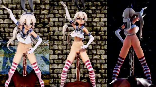 Shimakaze – Lamb Riding Cock (ver. 2) [MMD R18] Slime