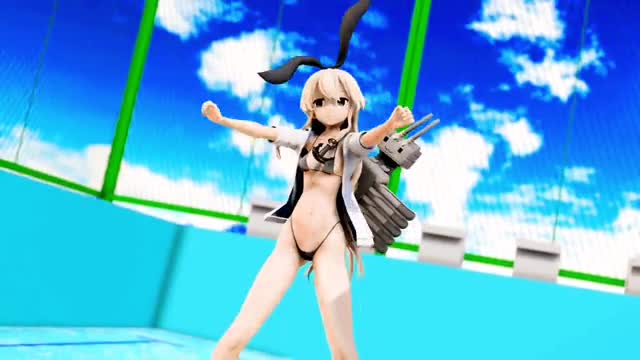 Shimakaze – Onegai Darling [MMD R15] Shakamoto