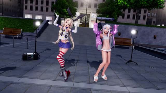 Shimakaze & Ro500 – Heart Pie Dancehall (ver. 2) [MMD R18] Hickan