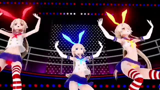 Shimakaze x3 – Gee [MMD R15] RubyMMD