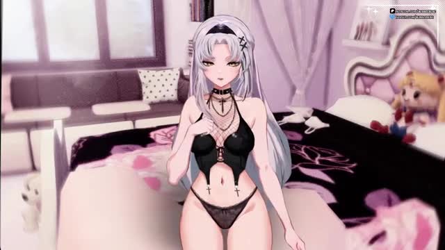 T Your Dom Goth Roommate Masturbating So She Pegs You  | Vtuber Roleplay