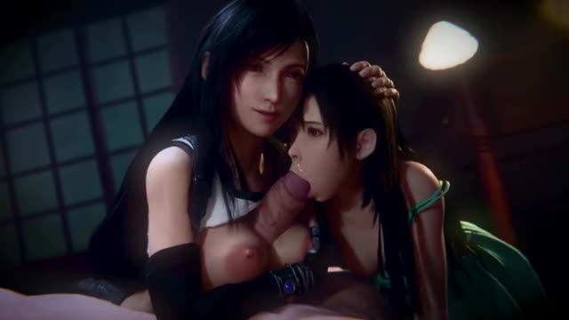 Tifa and Tifa blowjob