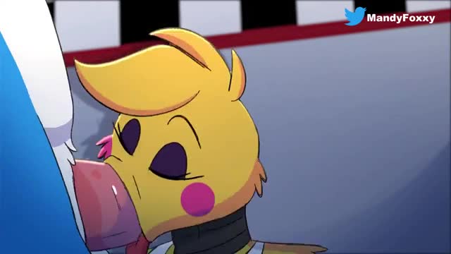 Toy Bonnie getting a blowjob