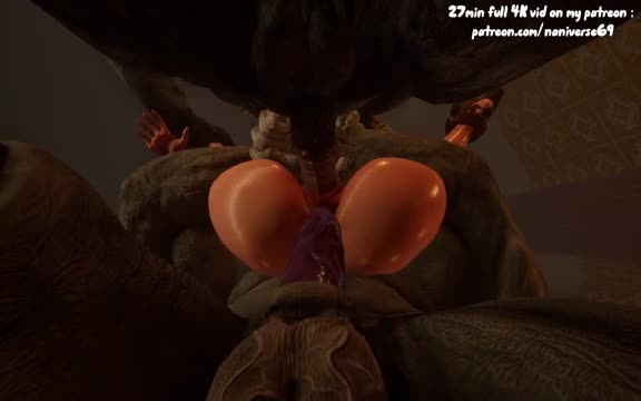 Triss Merigold defeated by 2 minotaurs (The witcher part 2)
