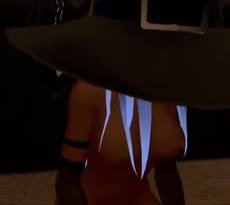 [VRCHAT] Nude Witch Facesitting