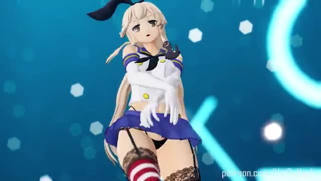 Adult Shimakaze – What You Waiting For [MMD R15] Not De Vault