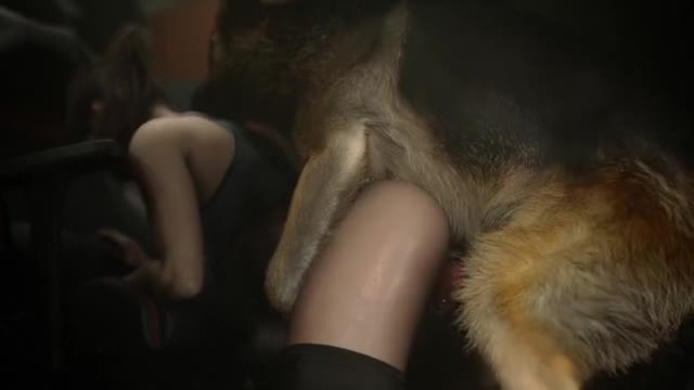 Claire and dog
