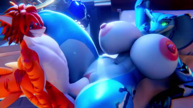 Dariana and Shark Boy [Xazter3D]