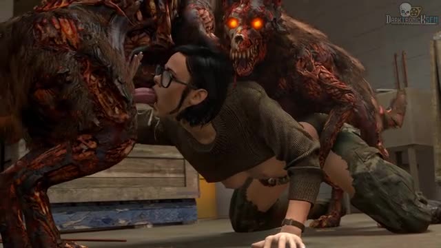 [DarktronickSFM] Helen Parker x Zombie Dogs BJ Doggy – Sound 4k