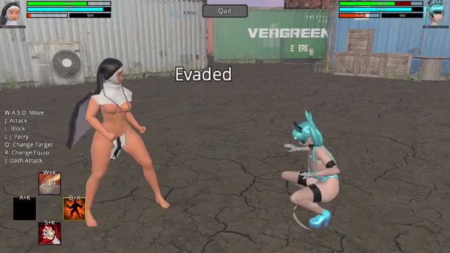 Futa Nun vs futa nurse: heroine rumble 2