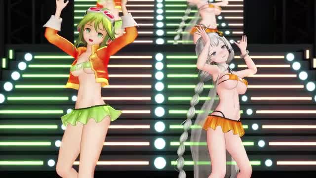 GUMI & Akari in Aifutsu Dance Hall R-18 [Mochi。]