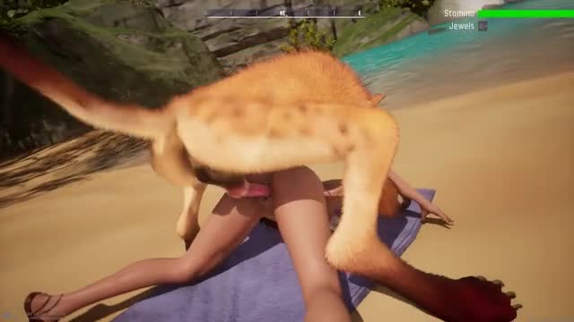 Getting Raped Doggystyle by a wild Animal