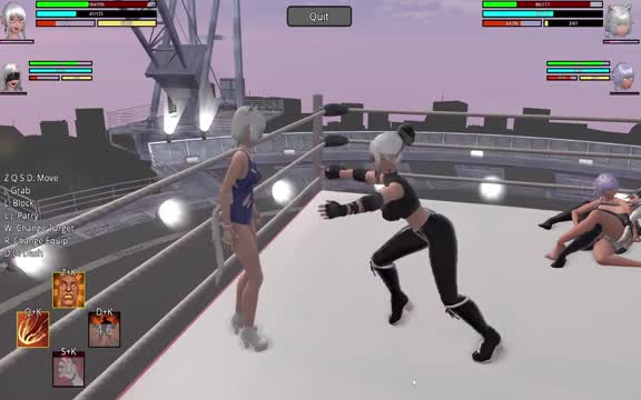 Heroine Rumble 2; Biker Bitch VS School girl Wrestler