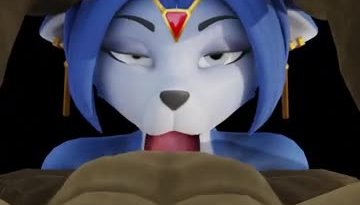 Krystal get rough BJ by lizard