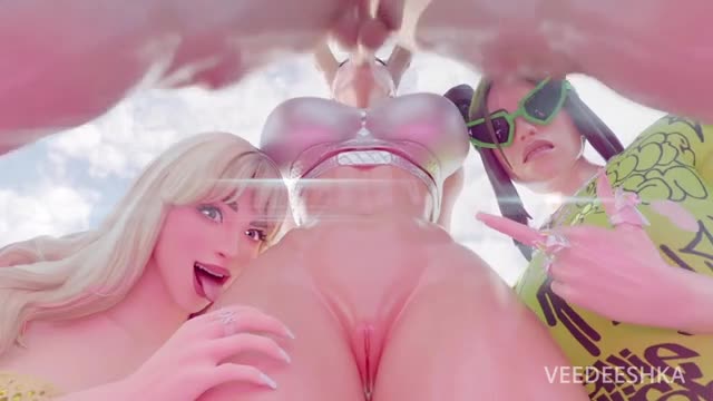 Ariana Grande Throat Fucked W/Sabrina and Billie