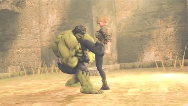Cassie Cage v. Hulk [Femdom Ballbusting] [Cosmic Brutality]