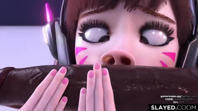D.va Smelling Black Cock