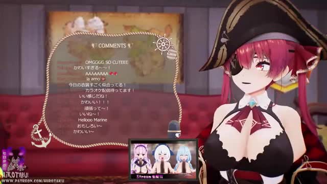 Marine Houshou【Live stream】Vtuber  Shrt Vers