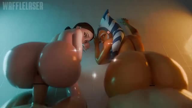 Padme Amidala and Ahsoka Tano get fucked