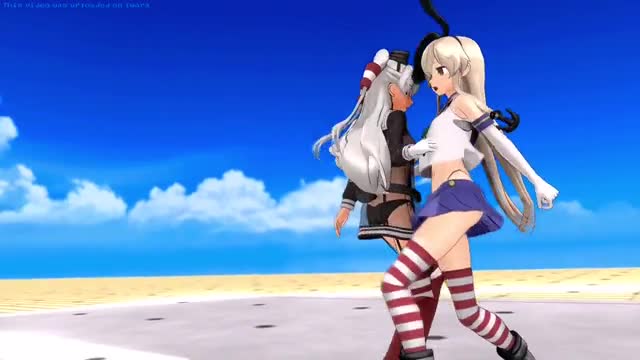 Shimakaze & Amatsukaze – Brain Fluid Explosion Girl [MMD R18] Gosenchin