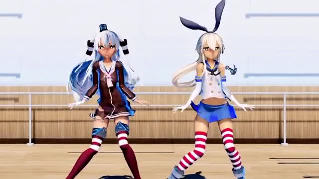 Shimakaze & Amatsukaze – Ghost Dance [MMD R18] Unknown