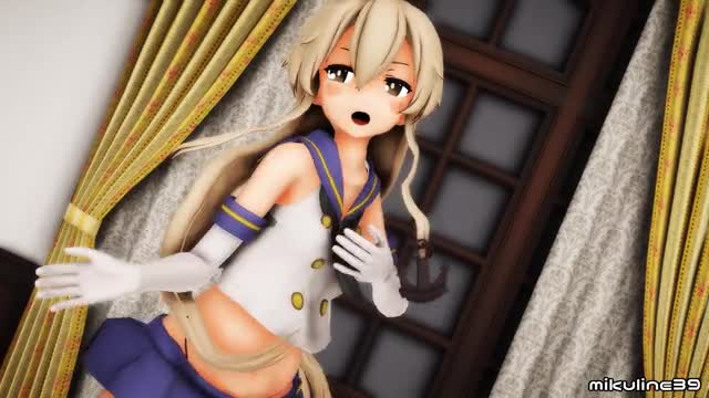 Shimakaze – Mischievous Function [MMD R15] Mikuline39