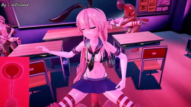 Shimakaze x4 – Girls POV Riding [MMD R18] WDisland