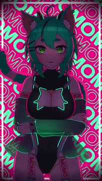 Space Cat Momo Sexy Dancing
