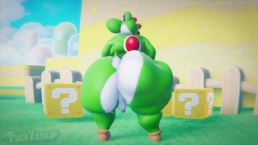 Yoshi Shaking His Fat Bubble Butt
