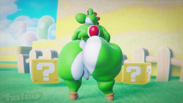 Yoshi Shaking His Fat Bubble Butt