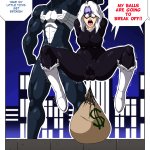 Cerrano45 on X: Black Cat vs Venom Futanari Ballbusting