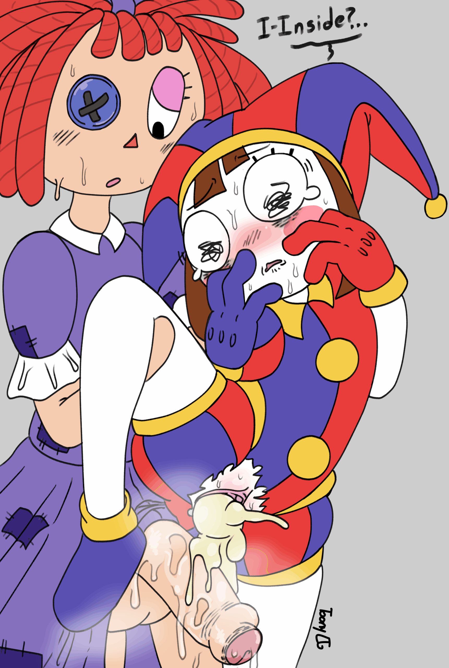 Futanari 2d cum
