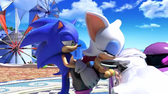 Sonic fucking Rouge before race