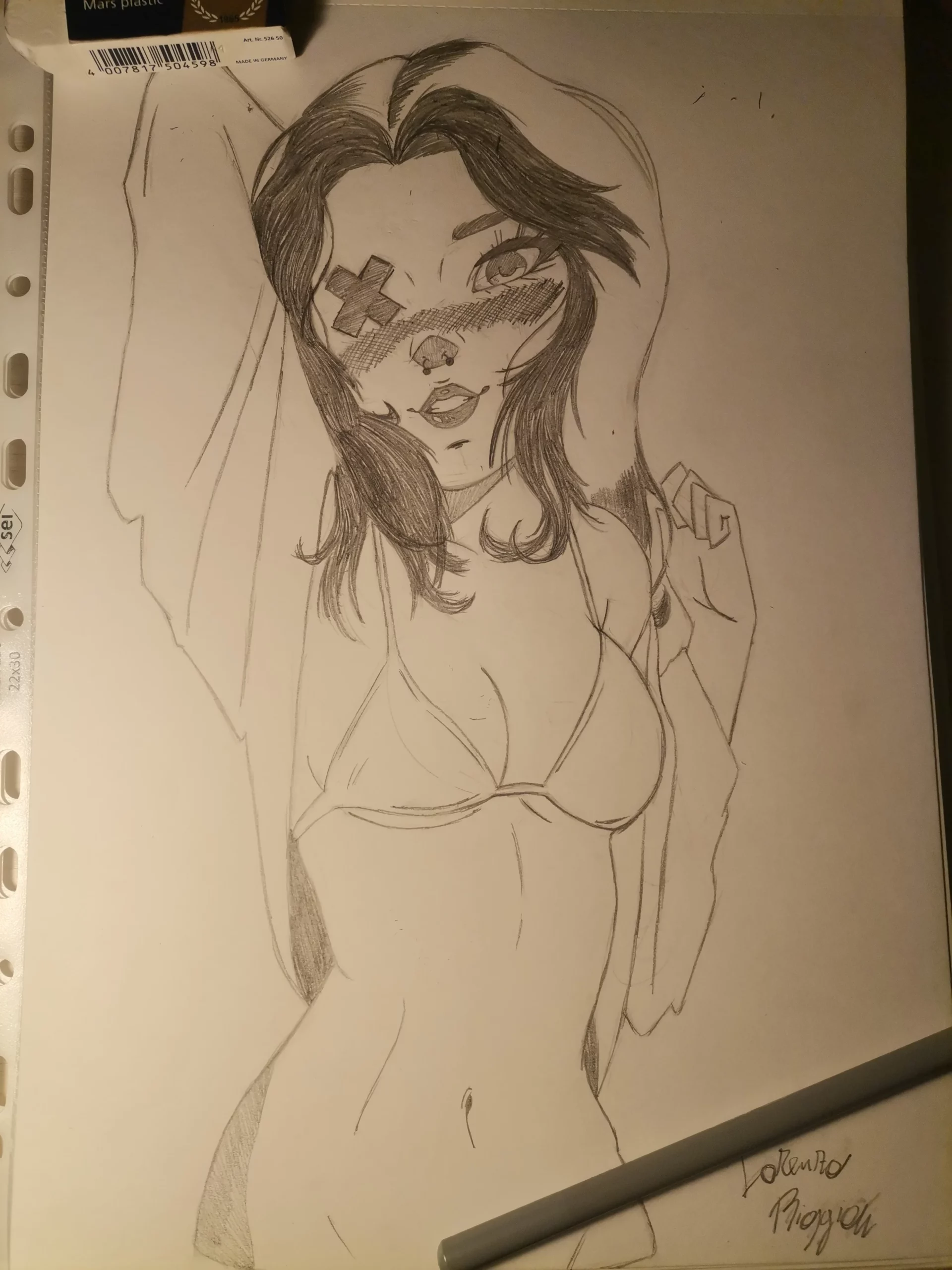 Hentai figure drawing pencil drawing