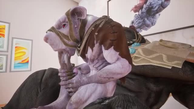 (Gay/Bisexuali/Threesome) Rhino fucks rat and pet human_(Female)