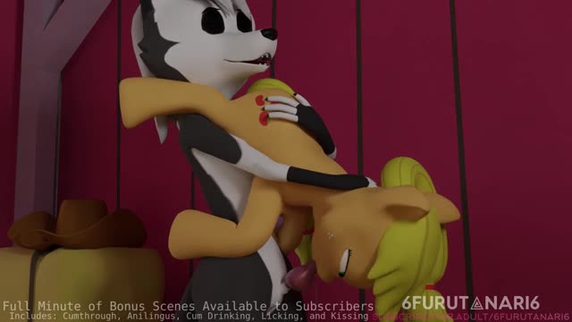 Loona and Applejack Upside Down Fellatio