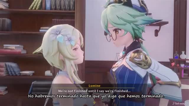 Pink-sama (sub español) A nigth in mondstadt parte 1
