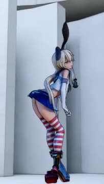 Shimakaze – Excuse Me (Short ver.) [MMD R15] Obe