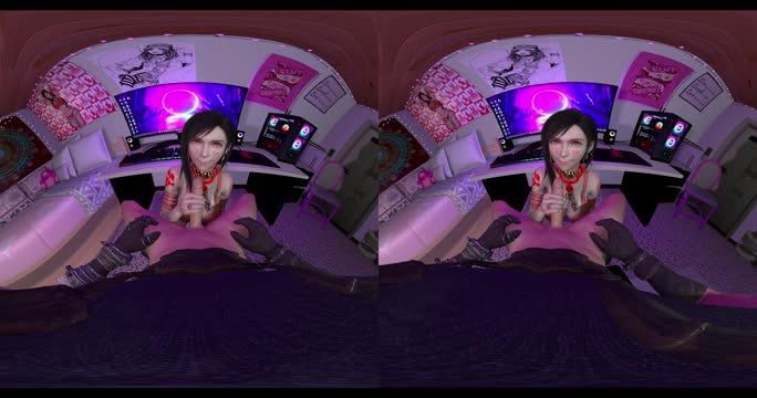Tifa Lockhart Bleached Blowjob + AI VOICE [VR Version]