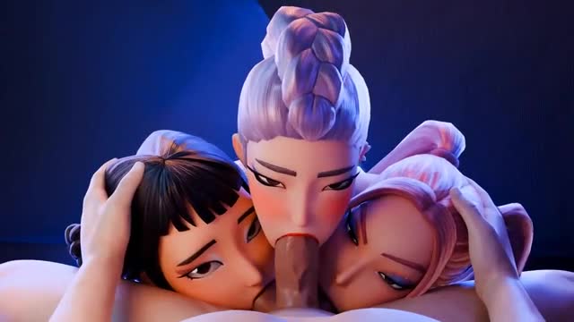 Zoey, Rumi and Mira Fellatio PoV