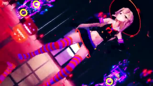 Shimakaze – Halloween Scream [MMD R15] Hamselvish