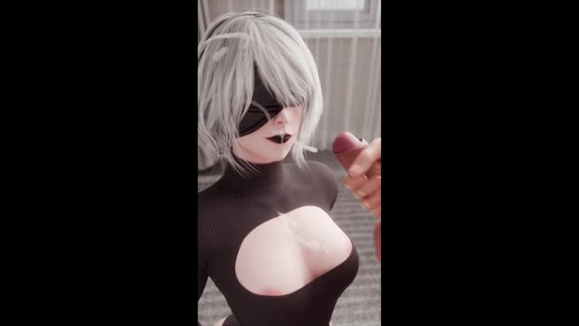 2B Cumshot [NO WM][Rekin3D][4K60FPS]
