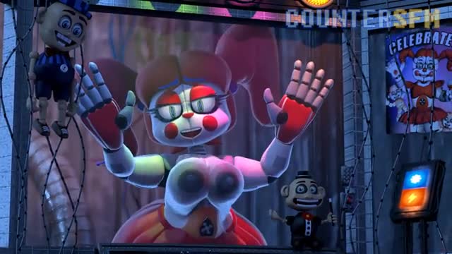 Circus Baby is in the window