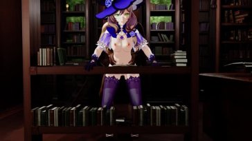 Lisa sex in her library (prototype)