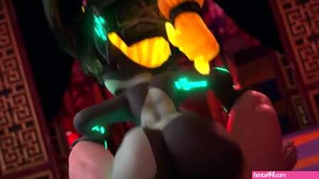 Midna riding the man’s cock