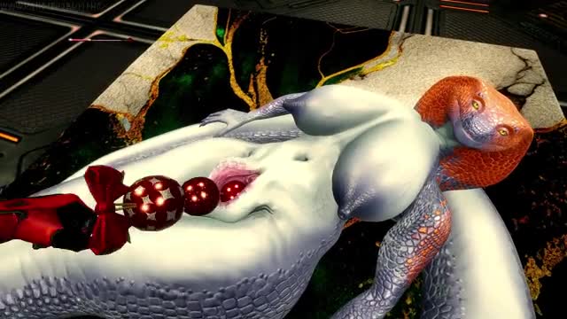 Naga Azura with a sexy figure.