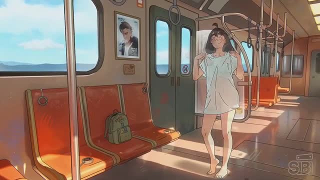 Public Train Ass & Pussy Flash (sibi)
