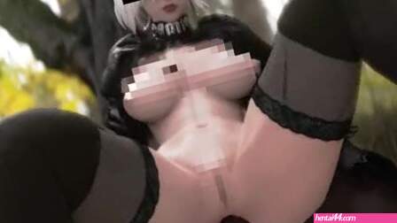 2B gets Blacked (Censored)
