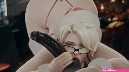 [Fart Edit] Mercy Ripping ass while sucking
